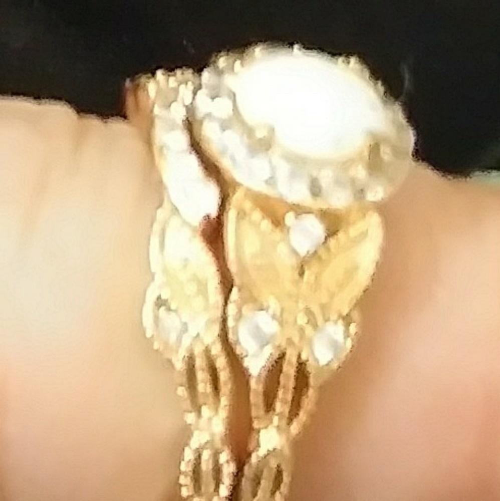 OPAL ROSE GOLD WOMENS WEDDING RING SET - Picture 4 of 7